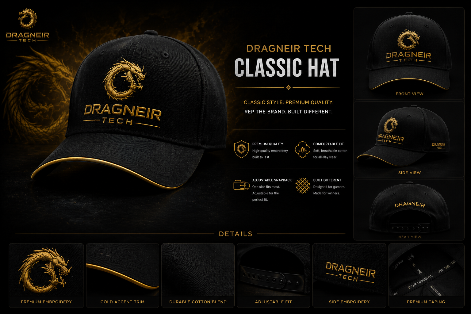 DRAGNEIR™ DragonCrest Performance Hat